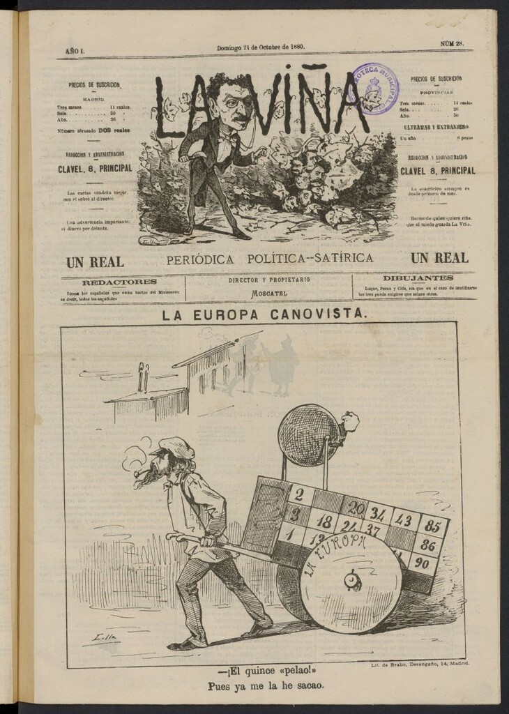 Miniatura de La Viña del 24 de octubre de 1880, nº 28