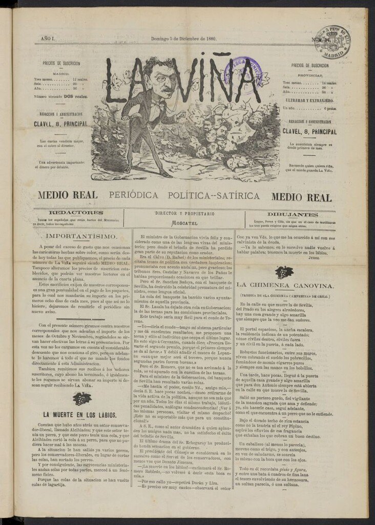 Miniatura de La Viña del 5 de diciembre de 1880, nº 34
