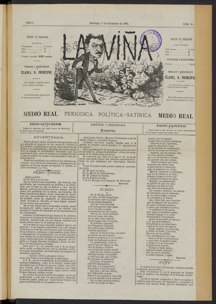 Miniatura de La Viña del 12 de diciembre de 1880, nº 35
