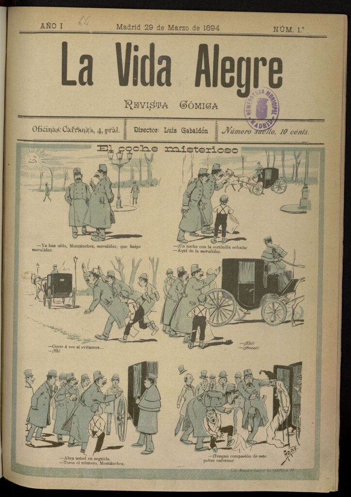 Miniatura de La Vida Alegre: revista cómica del 29 de marzo de 1894