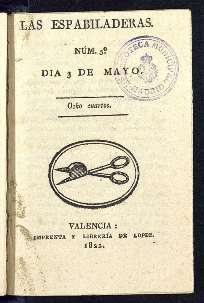Miniatura de Las Espabiladeras del 3 de mayo de 1822