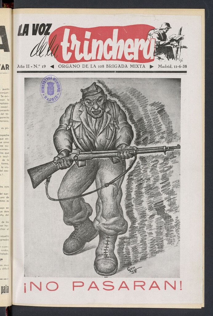 Miniatura de La voz de la trinchera: órgano de la 108 brigada mixta del 11 de junio de 1938