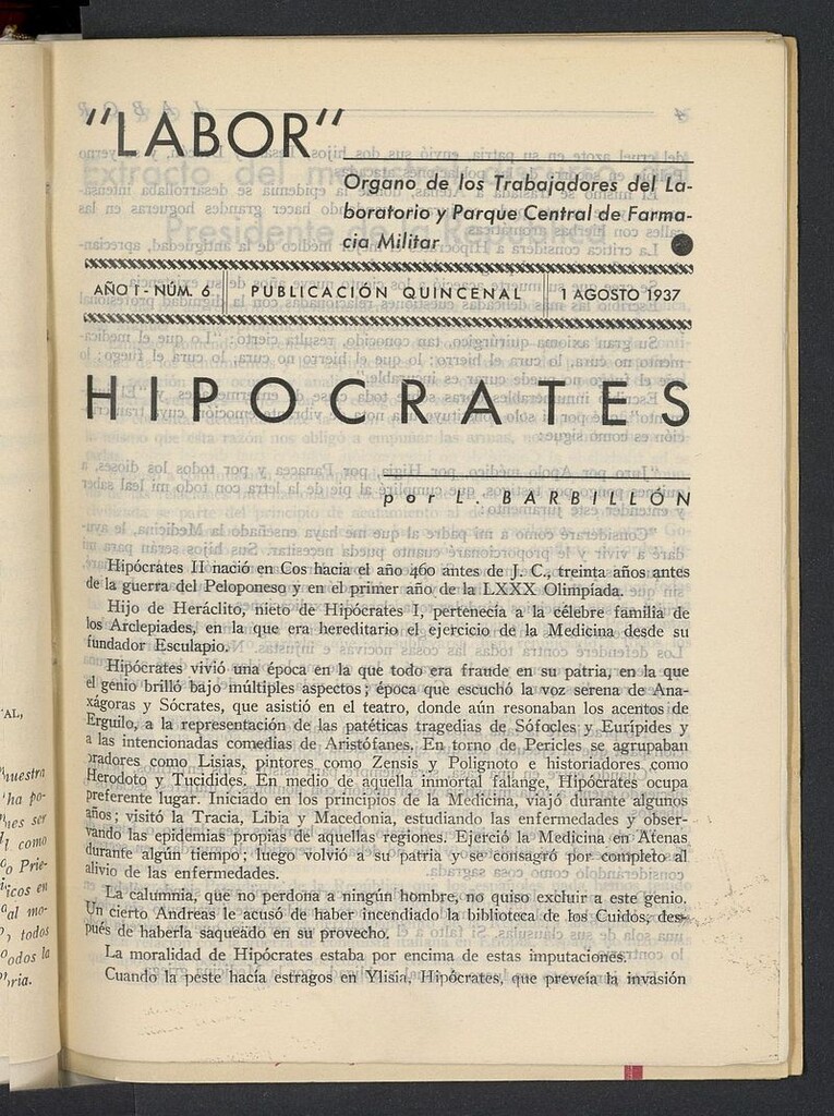 Miniatura de Labor (Madrid, 1937) del 1 de agosto de 1937