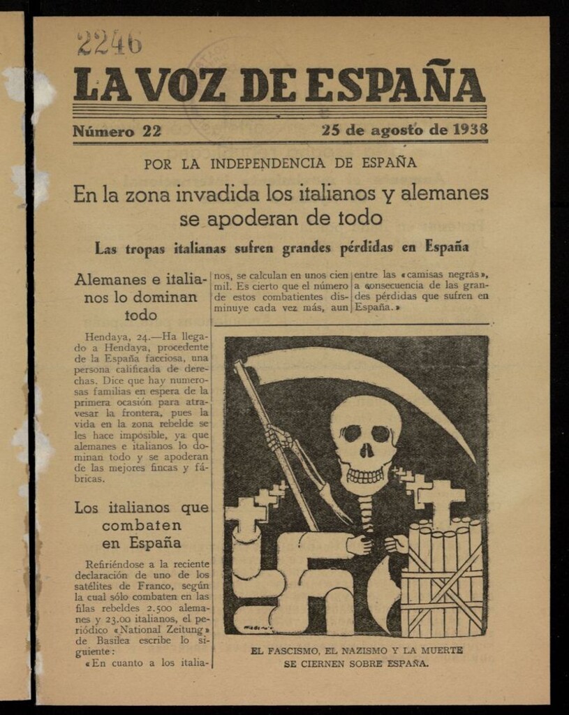 Miniatura de La Voz de España del 25 de agosto de 1938