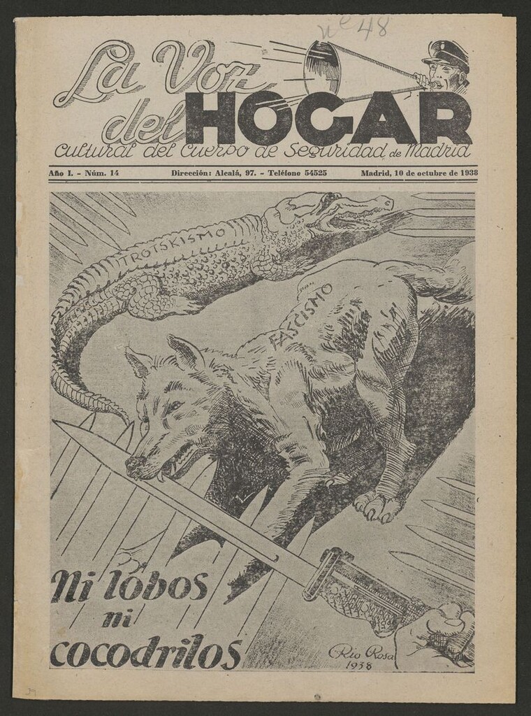 Miniatura de La Voz del Hogar : Cultural del Cuerpo de Seguridad de Madrid del 10 de octubre de 1938