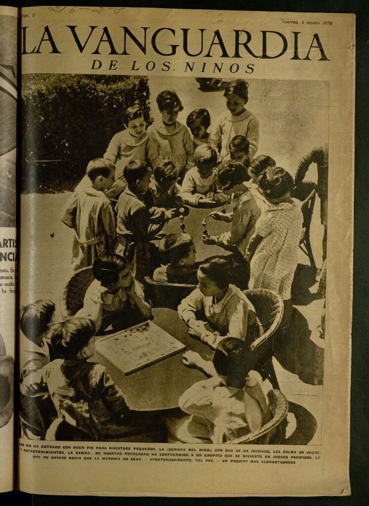 Miniatura de La Vanguardia de los niños del 6 de enero de 1938