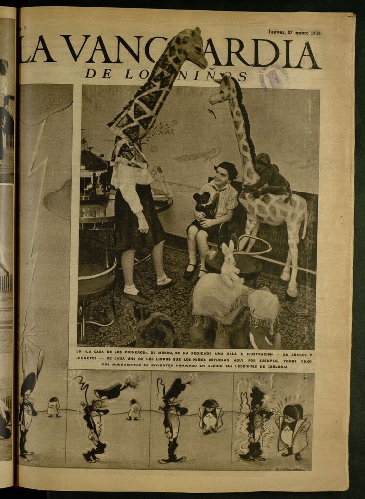 Miniatura de La Vanguardia de los niños del 27 de enero de 1938