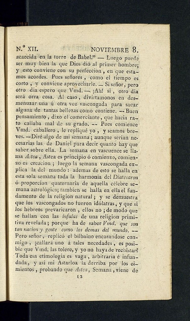 Miniatura de Minerva o el Revisor General del 8 de noviembre de 1805, nº 12