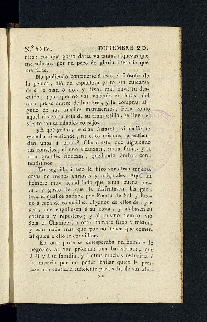 Miniatura de Minerva o el Revisor General del 20 de diciembre de 1805, nº 24