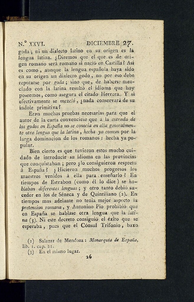 Miniatura de Minerva o el Revisor General del 27 de diciembre de 1805, nº 26