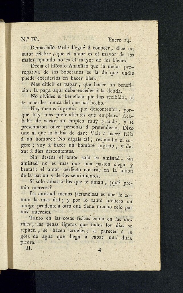 Miniatura de Minerva o el Revisor General del 14 de enero de 1806, nº 4