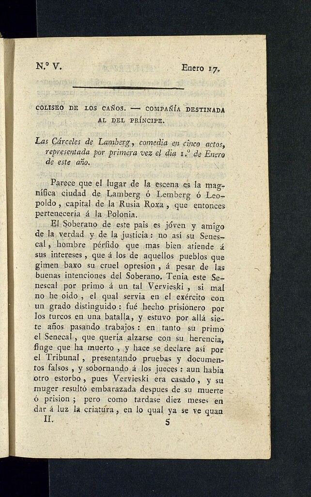 Miniatura de Minerva o el Revisor General del 17 de enero de 1806, nº 5