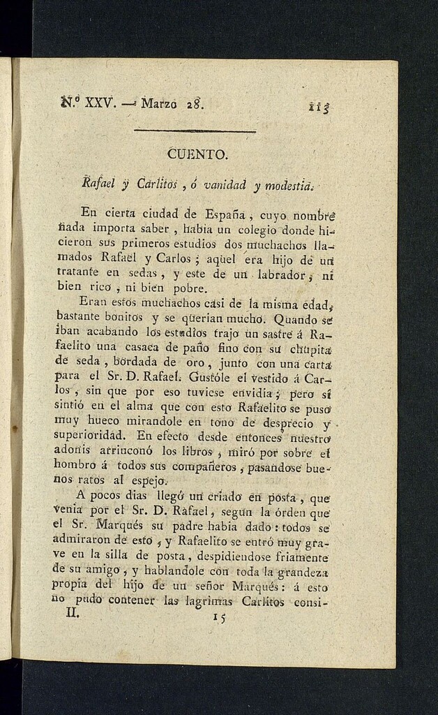 Miniatura de Minerva o el Revisor General del 28 de marzo de 1806, nº 25