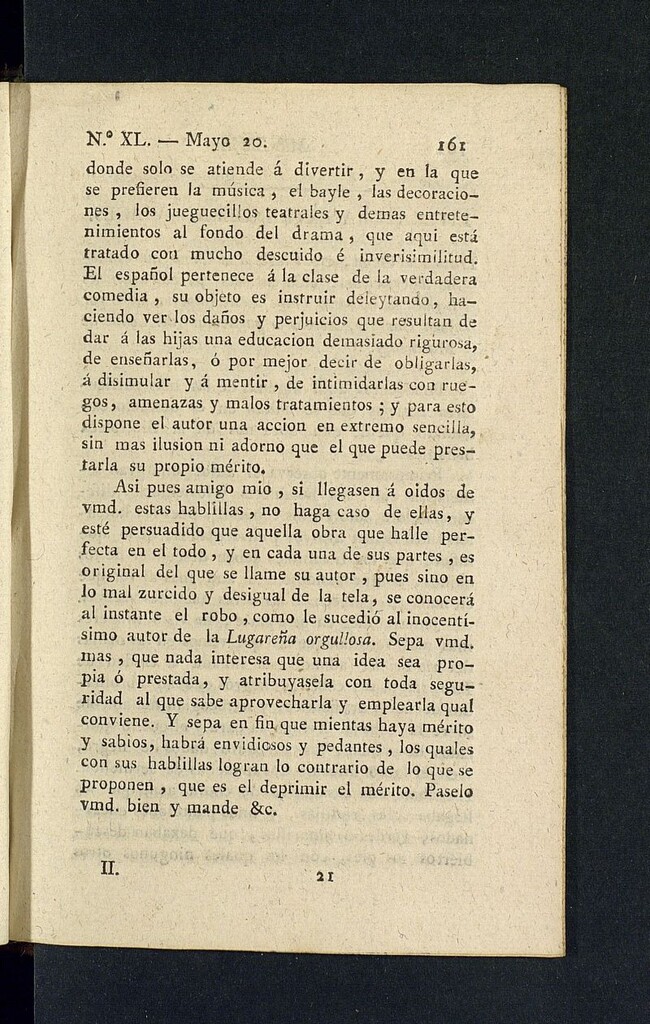 Miniatura de Minerva o el Revisor General del 20 de mayo de 1806, nº 40