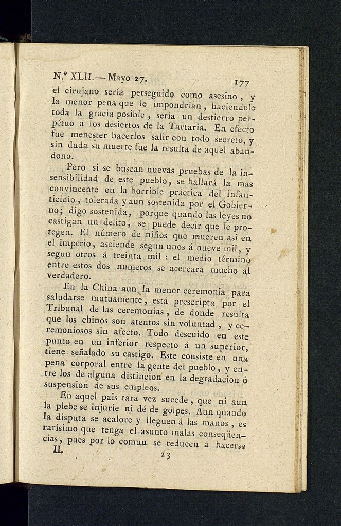 Miniatura de Minerva o el Revisor General del 27 de mayo de 1806, nº 42