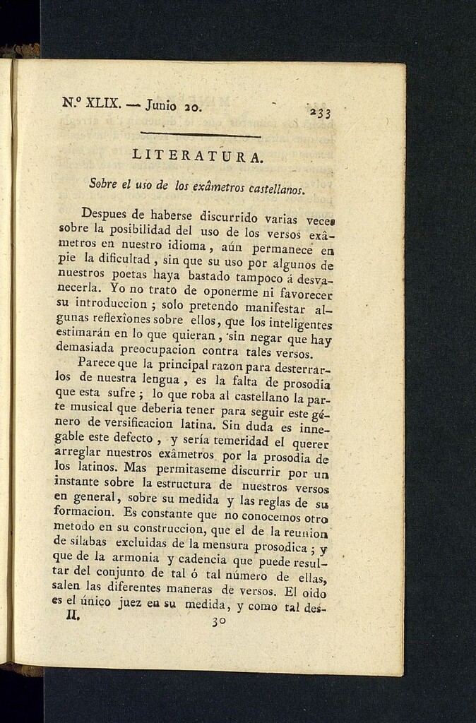 Miniatura de Minerva o el Revisor General del 20 de junio de 1806, nº 49