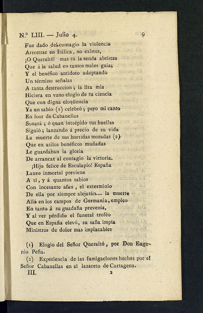 Miniatura de Minerva o el Revisor General del 4 de julio de 1806, nº 53