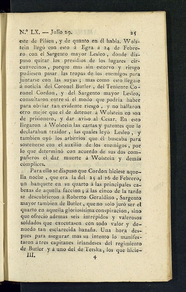 Miniatura de Minerva o el Revisor General del 29 de julio de 1806, nº 60