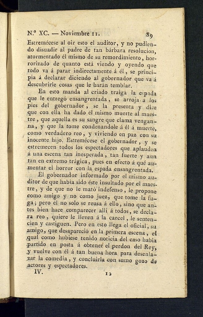 Miniatura de Minerva o el Revisor General del 11 de noviembre de 1806, nº 90