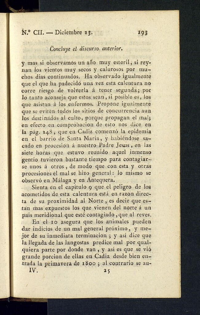 Miniatura de Minerva o el Revisor General del 23 de diciembre de 1806, nº 102