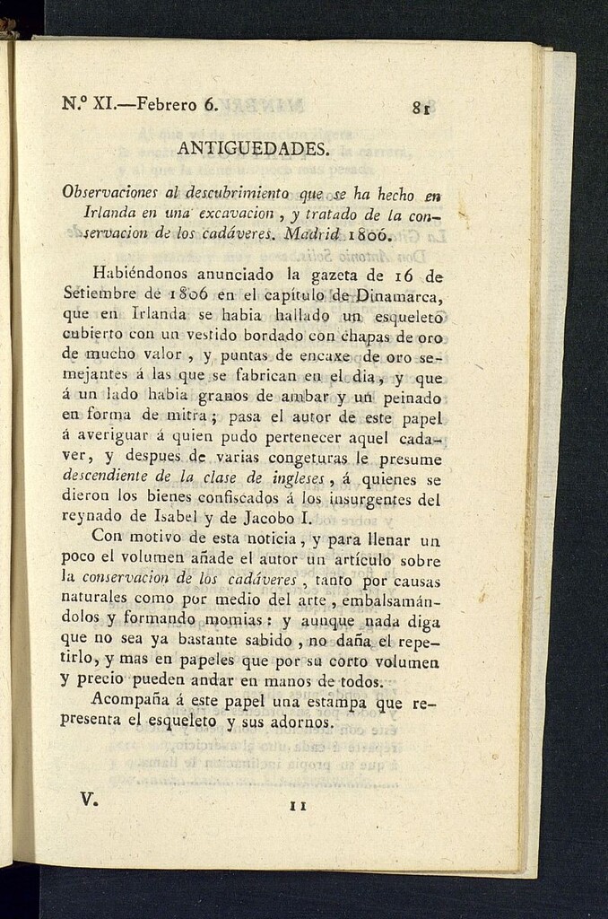 Miniatura de Minerva o el Revisor General del 6 de febrero de 1807, nº 11