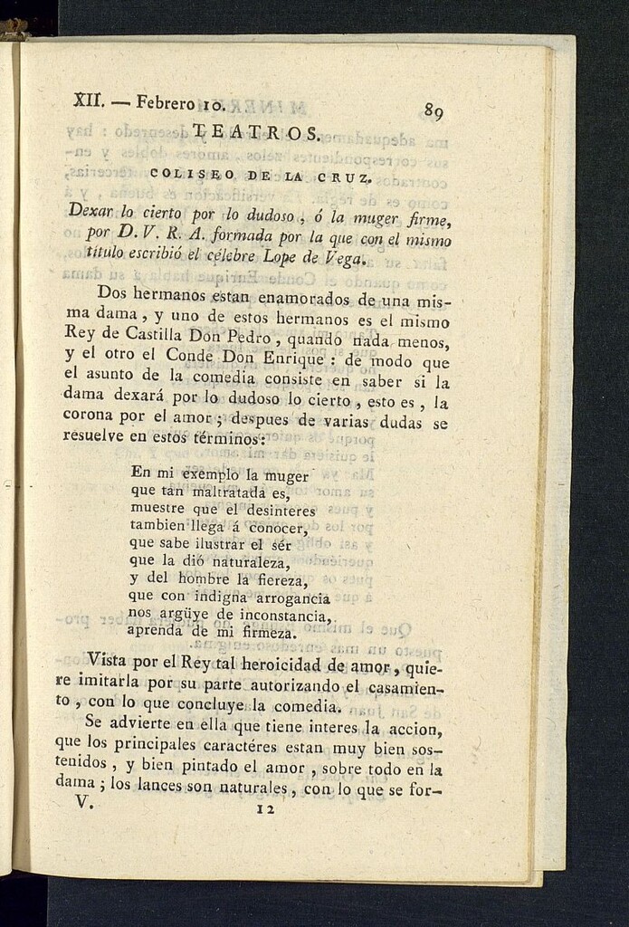 Miniatura de Minerva o el Revisor General del 10 de febrero de 1807, nº 12
