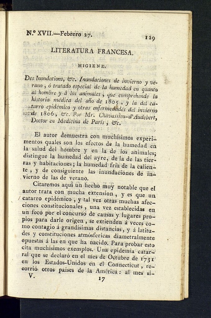 Miniatura de Minerva o el Revisor General del 27 de febrero de 1807, nº 17