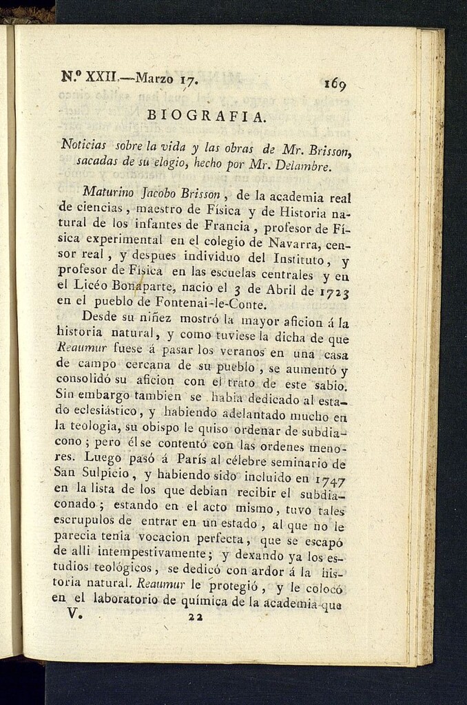 Miniatura de Minerva o el Revisor General del 17 de marzo de 1807, nº 22