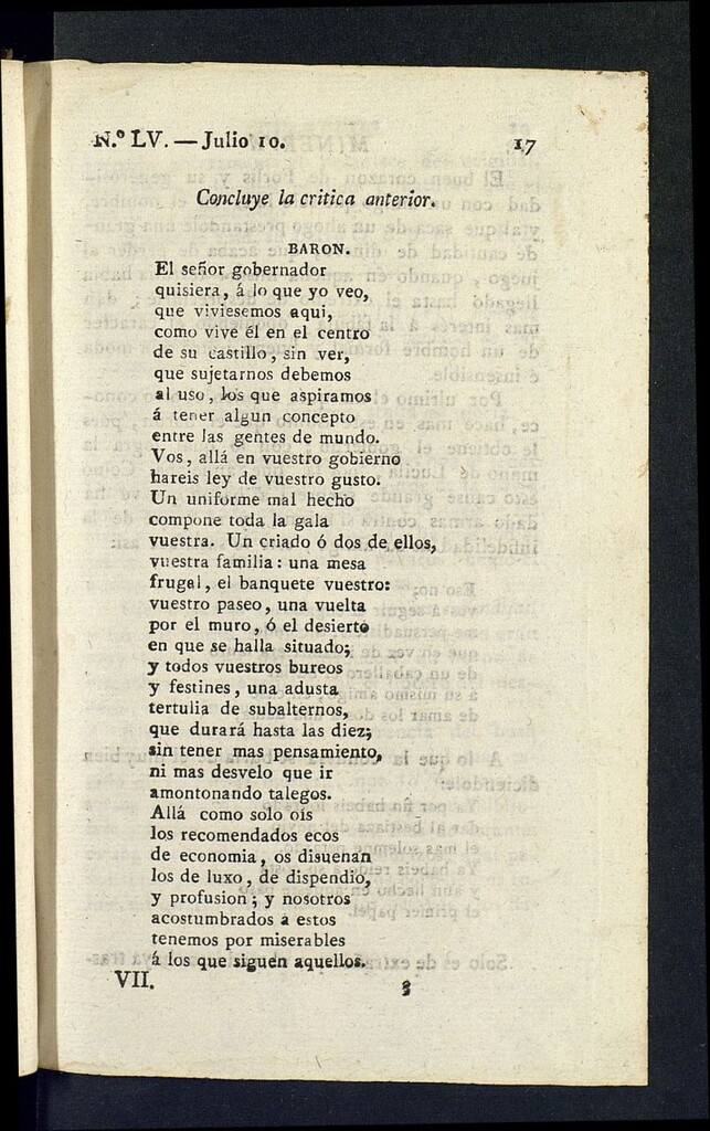 Miniatura de Minerva o el Revisor General del 10 de julio de 1807, nº 55
