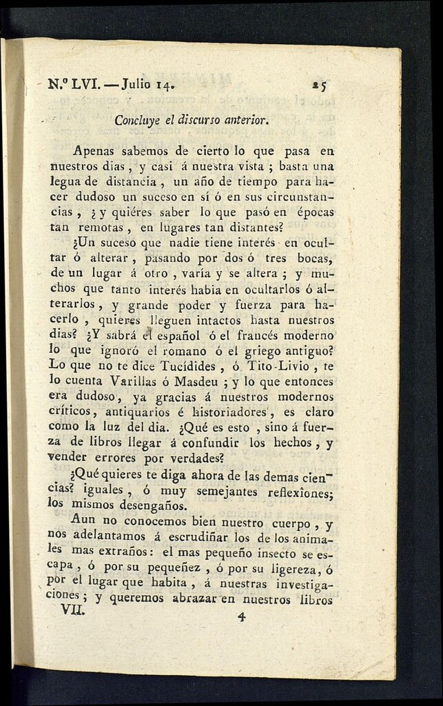 Miniatura de Minerva o el Revisor General del 14 de julio de 1807, nº 56