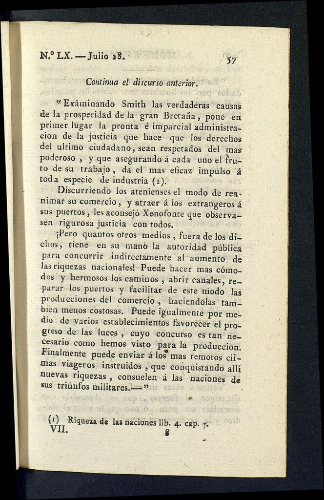 Miniatura de Minerva o el Revisor General del 28 de julio de 1807, nº 60