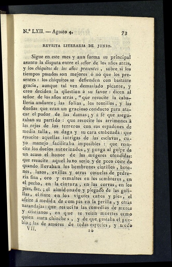 Miniatura de Minerva o el Revisor General del 4 de agosto de 1807, nº 62