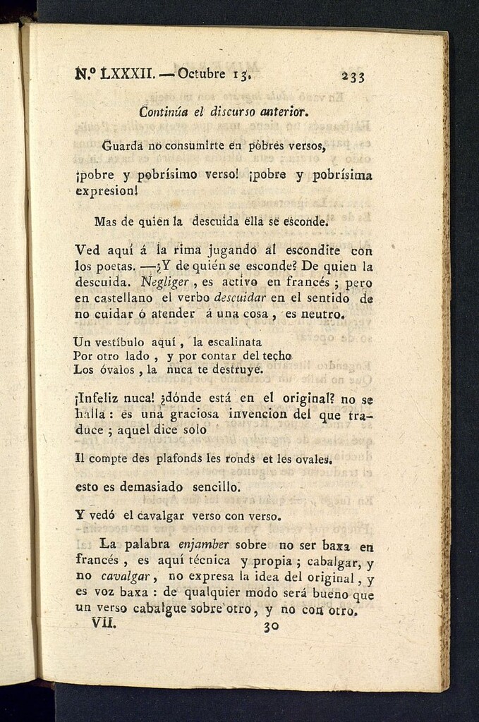 Miniatura de Minerva o el Revisor General del 13 de octubre de 1807, nº 82