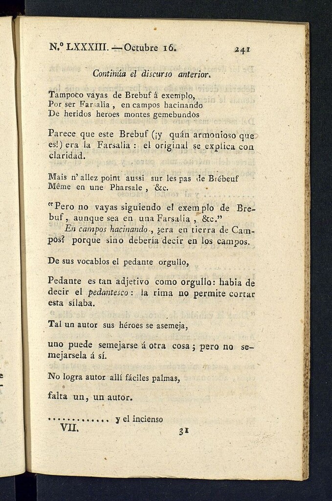 Miniatura de Minerva o el Revisor General del 16 de octubre de 1807, nº 83