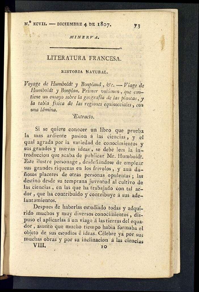 Miniatura de Minerva o el Revisor General del 4 de diciembre de 1807, nº 97