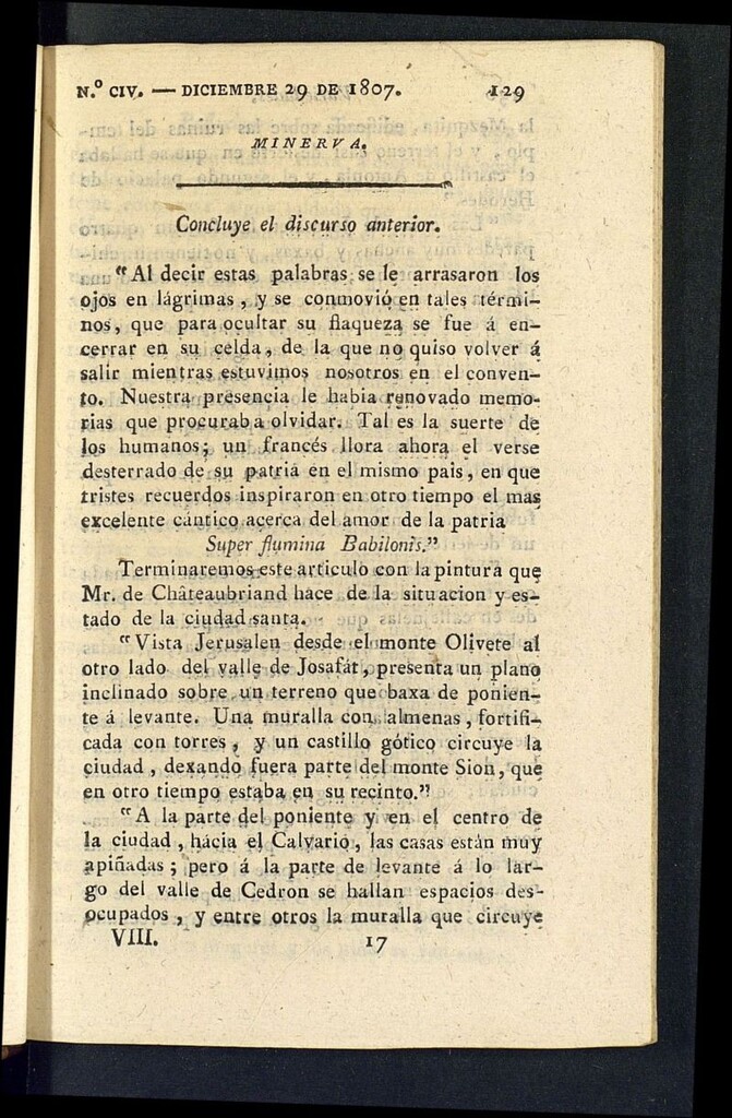 Miniatura de Minerva o el Revisor General del 29 de diciembre de 1807, nº 104