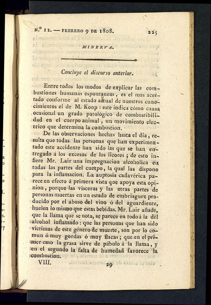 Miniatura de Minerva o el Revisor General del 9 de febrero de 1808, nº 12