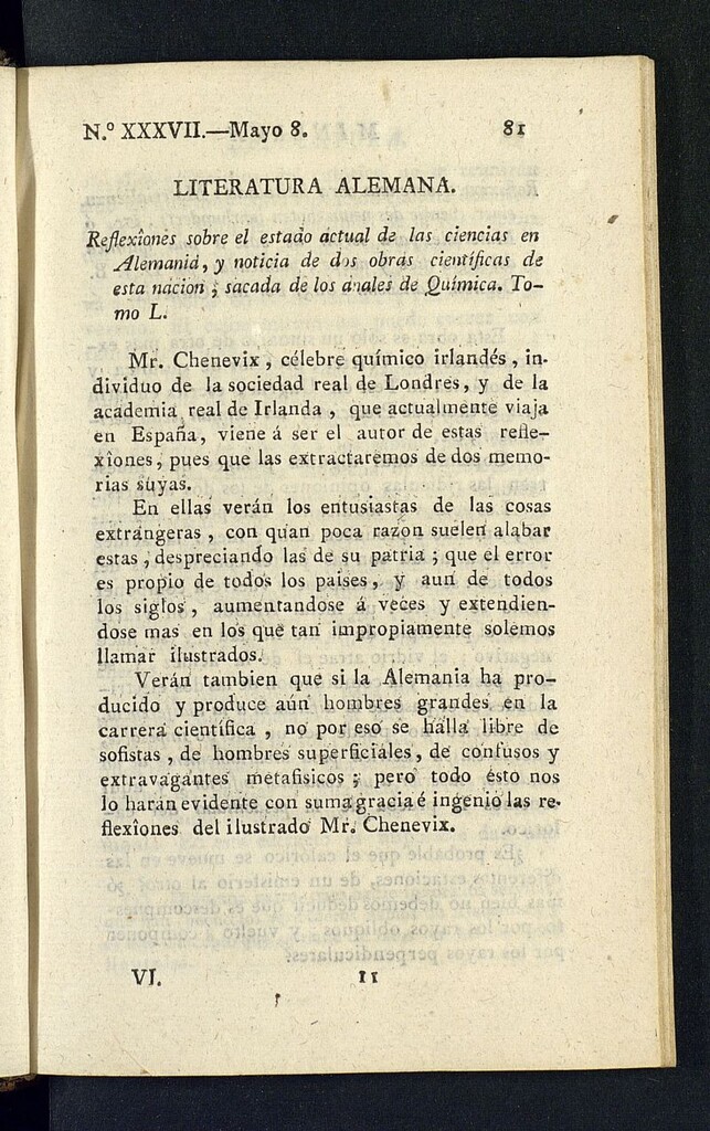 Miniatura de Minerva o el Revisor General del 8 de mayo de 1807, nº 37