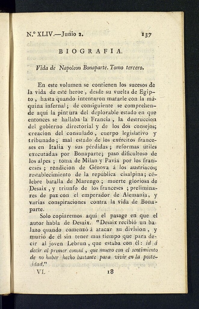 Miniatura de Minerva o el Revisor General del 2 de junio de 1807, nº 44