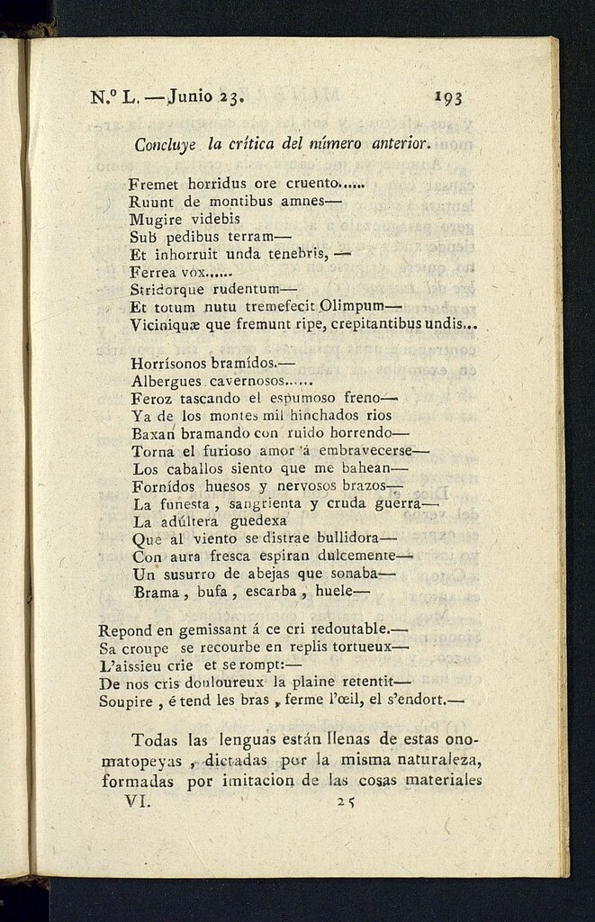 Miniatura de Minerva o el Revisor General del 23 de junio de 1807, nº 50