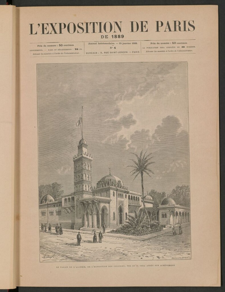 Miniatura de L´Exposition de Paris de 1889, 15 janvier 1889