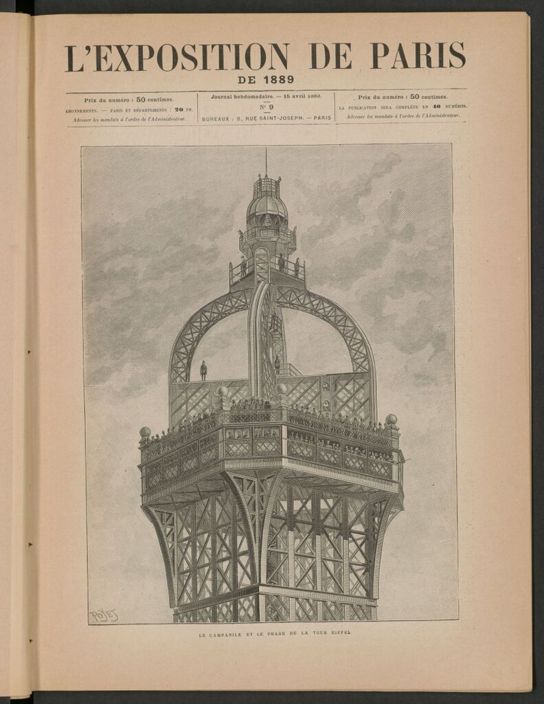 Miniatura de L´Exposition de Paris de 1889, 15 avril 1889