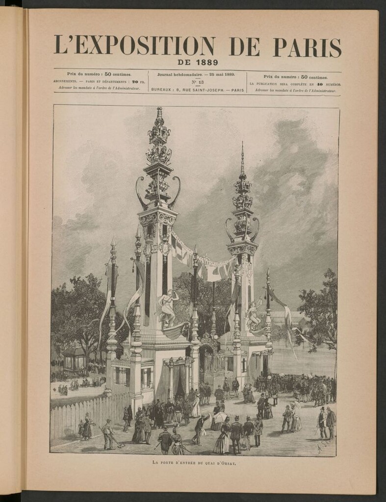 Miniatura de L´Exposition de Paris de 1889, 25 mai 1889