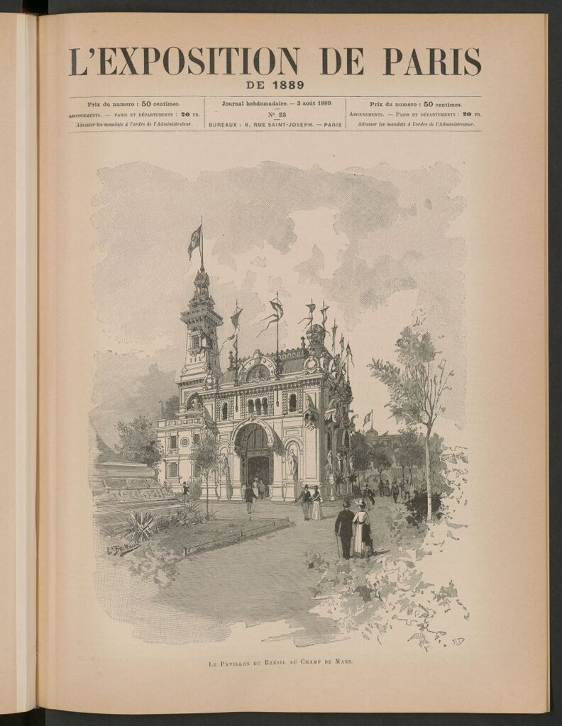 Miniatura de L´Exposition de Paris de 1889, 3 août 1889
