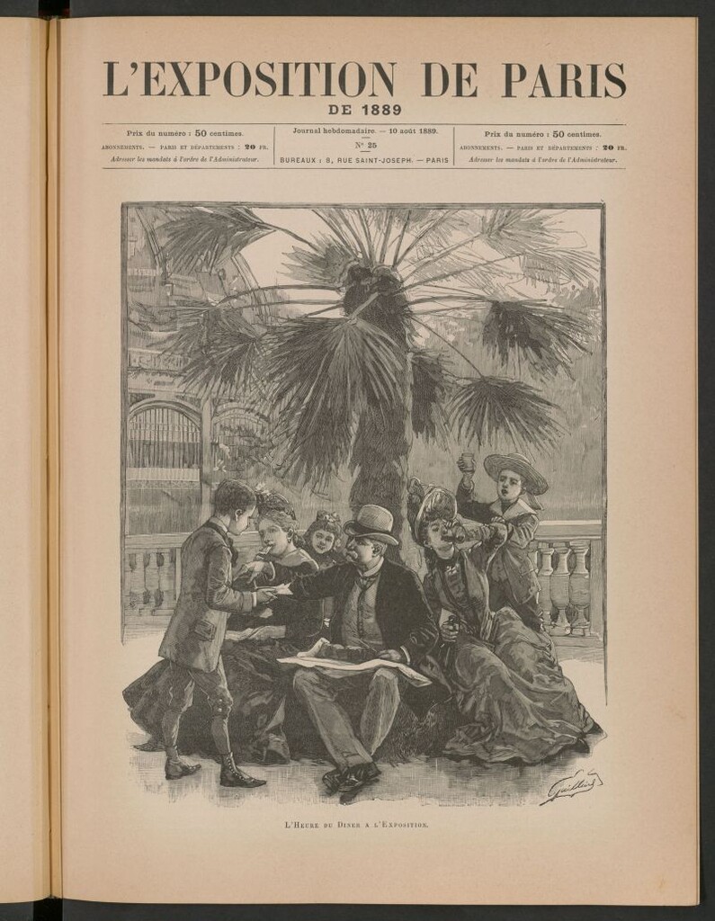 Miniatura de L´Exposition de Paris de 1889, 10 août 1889