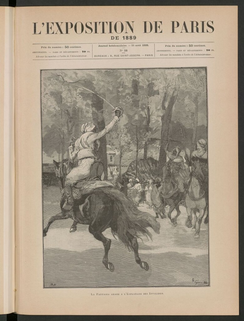 Miniatura de L´Exposition de Paris de 1889, 21 août 1889