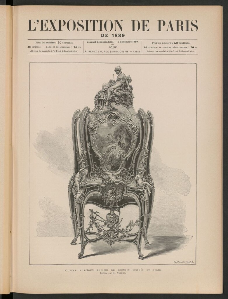 Miniatura de L´Exposition de Paris de 1889, 6 novembre 1889
