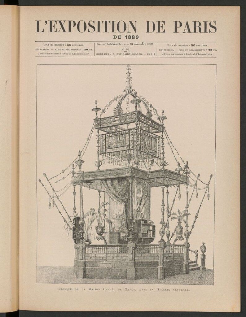 Miniatura de L´Exposition de Paris de 1889, 23 novembre 1889