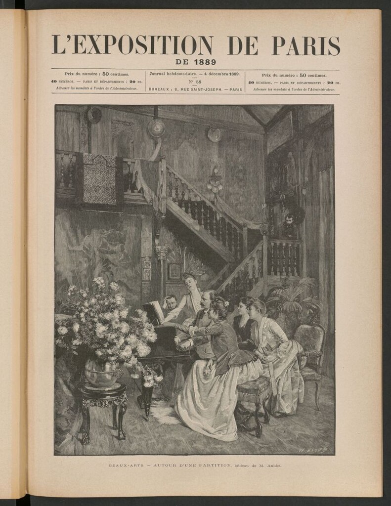 Miniatura de L´Exposition de Paris de 1889, 4 décembre 1889