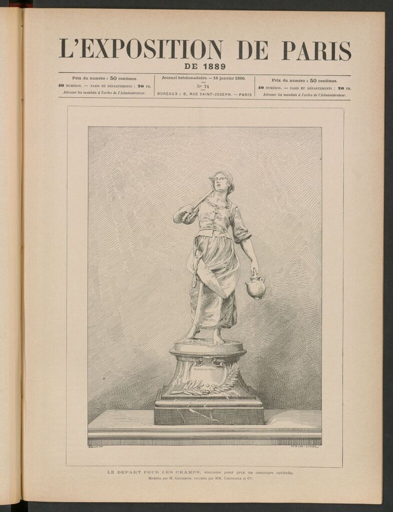 Miniatura de L´Exposition de Paris de 1889, 18 janvier 1890
